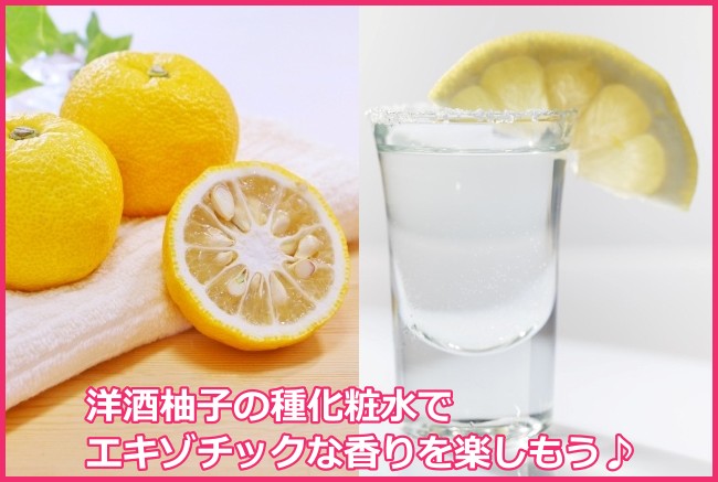 洋酒の柚子の種化粧水の作り方